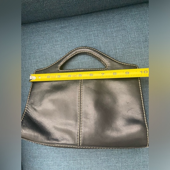 Vintage Fossil Black Leather Top Handles & Crossbody/Shoulder Purse Bag - Picture 12 of 16